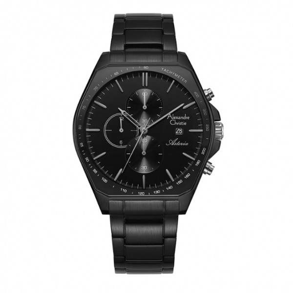 Alexandre Christie AC 6648 Full Black Steel MCBIPBA